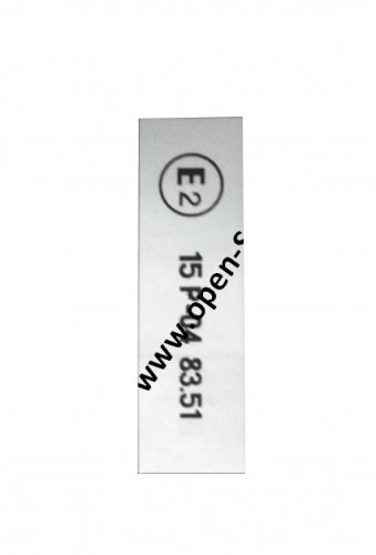 E2 - ECE Reglement-Kleber ab 1987