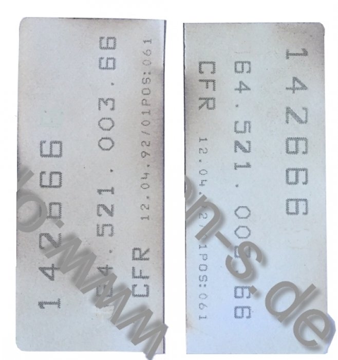 RE-ARO seats sticker individually (pair)