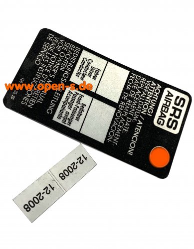 Sticker SRS Airbag M-B W126 - 1---173520