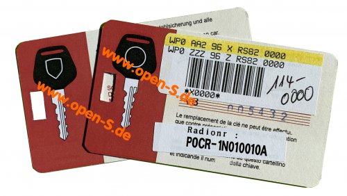 Master key card - individualized 968