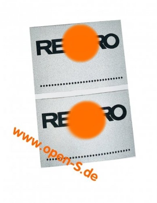 RECARO seat angle adhesive individual (pair).
