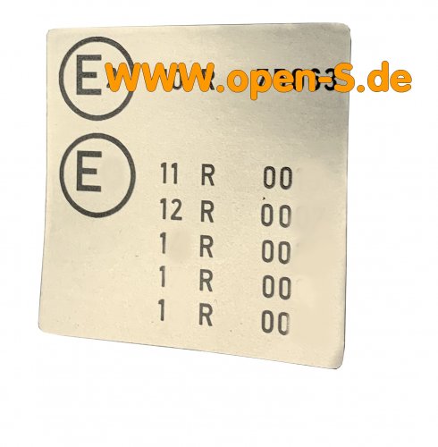 E1 / E2 - ECE regulation sticker 924 - 70s
